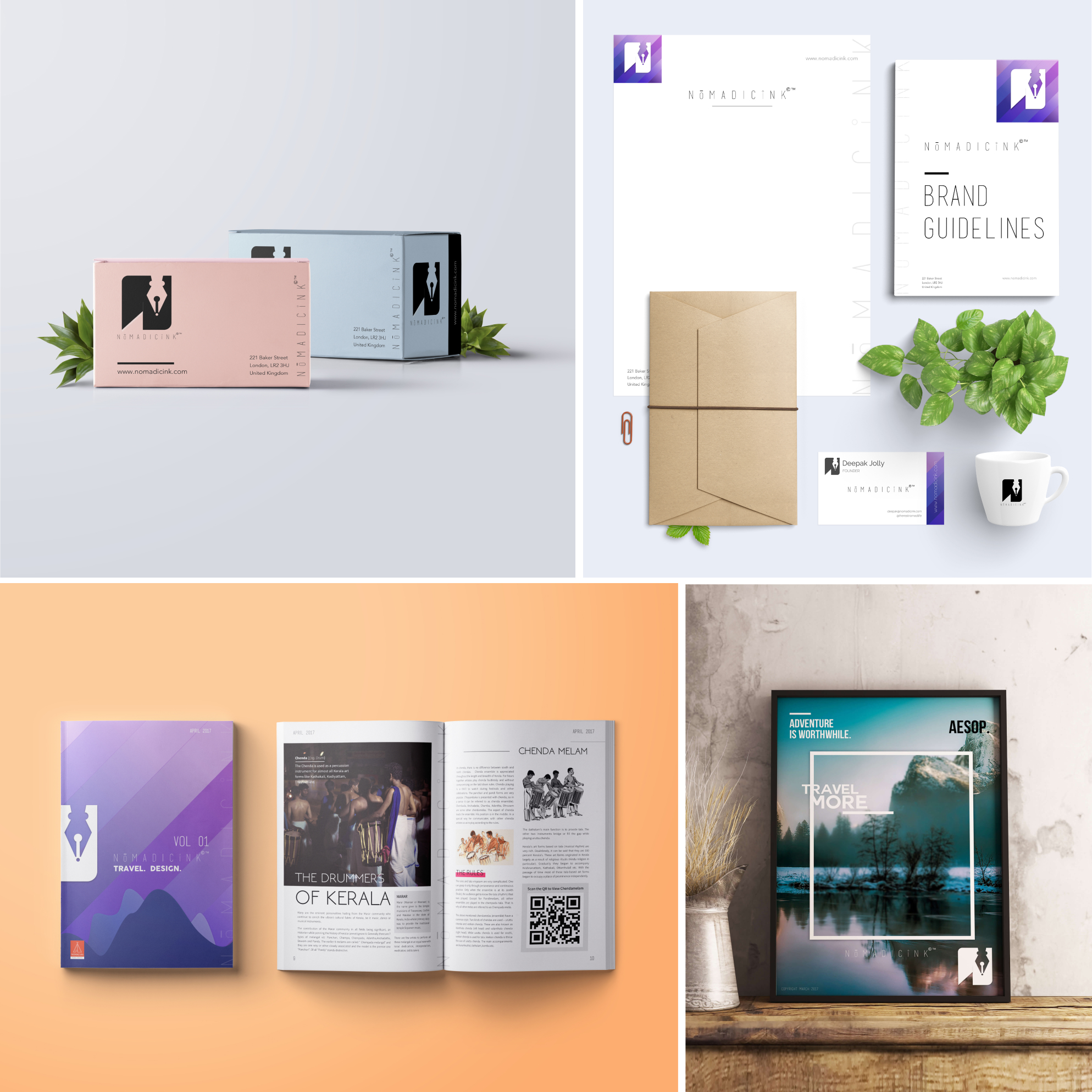 Nomadic Ink branding
